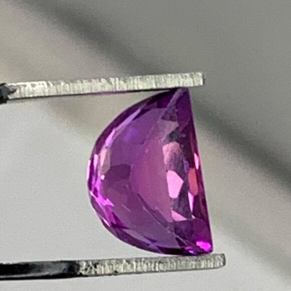 Fancy Moon Cut Boysenberry Sapphire - Picture 13 of 16